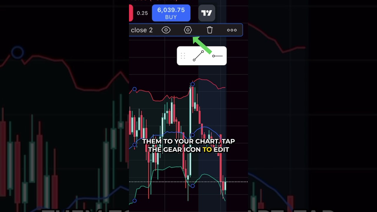 Customize Bollinger Bands in TradingView Mobile #tradingview #mobiletrading #trading