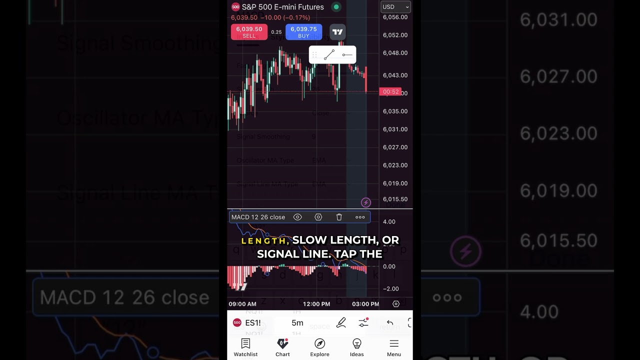 How to Customize MACD Indicator Settings in TradingView Mobile #tradingview #mobiletrading #trading