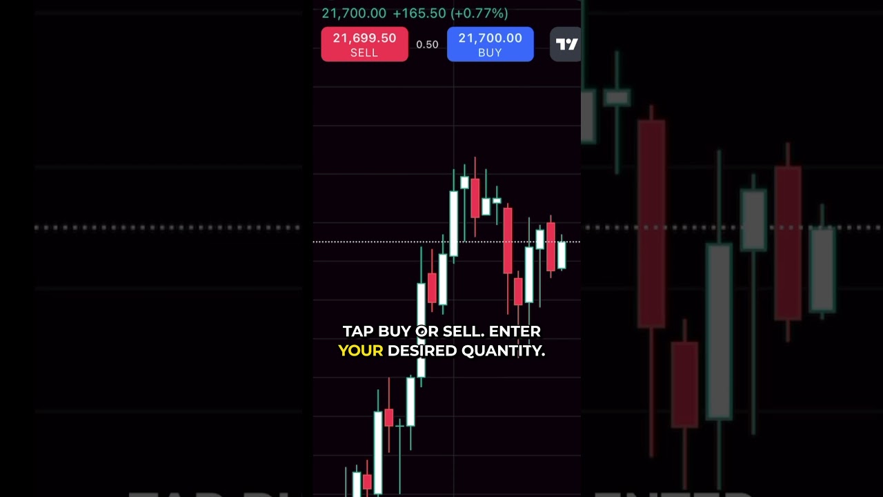 How to Place a Market Order in TradingView Mobile #tradingview #mobiletrading #trading