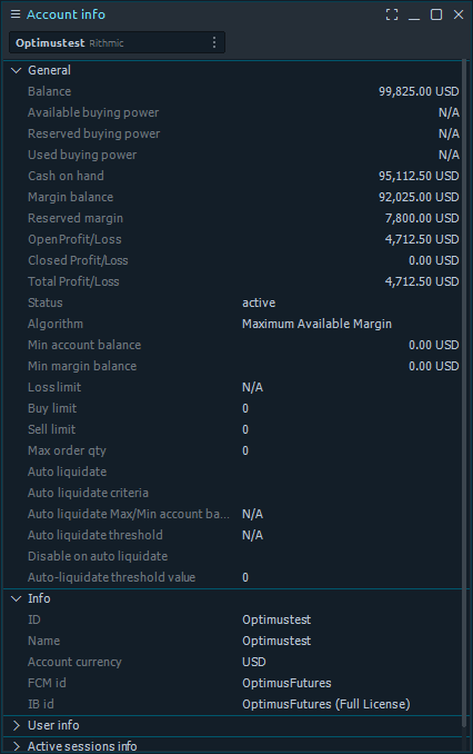 Account Info