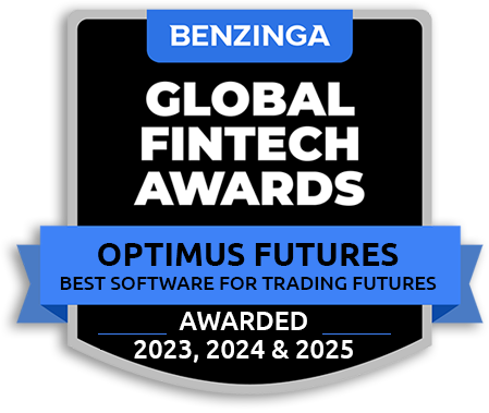 Benzinga Global Fintech Awards. Optimus Futures Best Software for Trading Futures. 2023 & 2024 Winner.