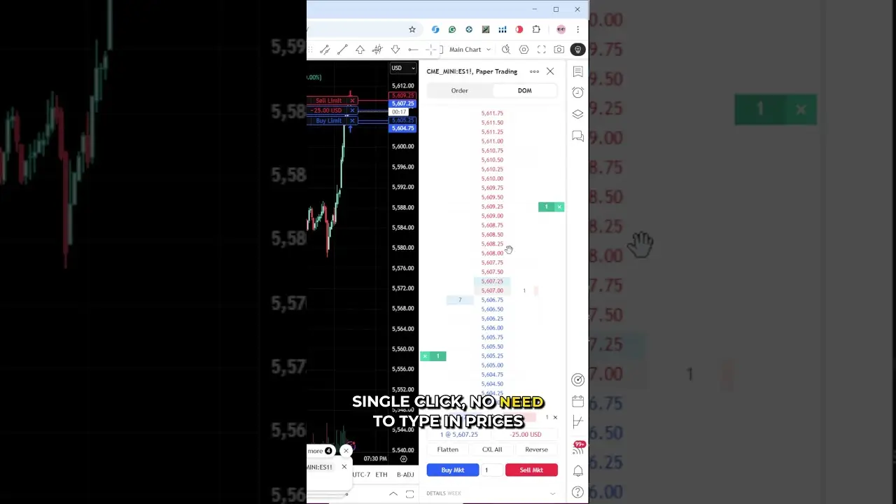 TradingView Depth of Market (DOM) — Instant Order Placement Guide #tradingview #tradingDOM #trading
